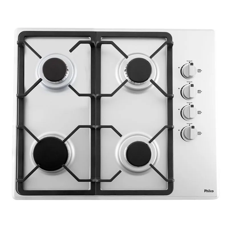 Cooktop Philco 4 Bocas Inox Automático