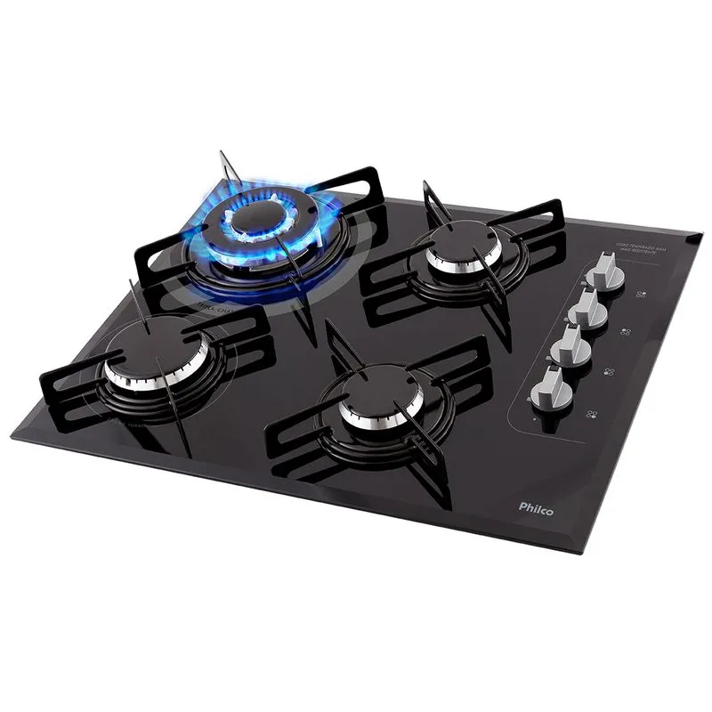 Cooktop Philco 4 Queimadores Superautomático PCT04TC